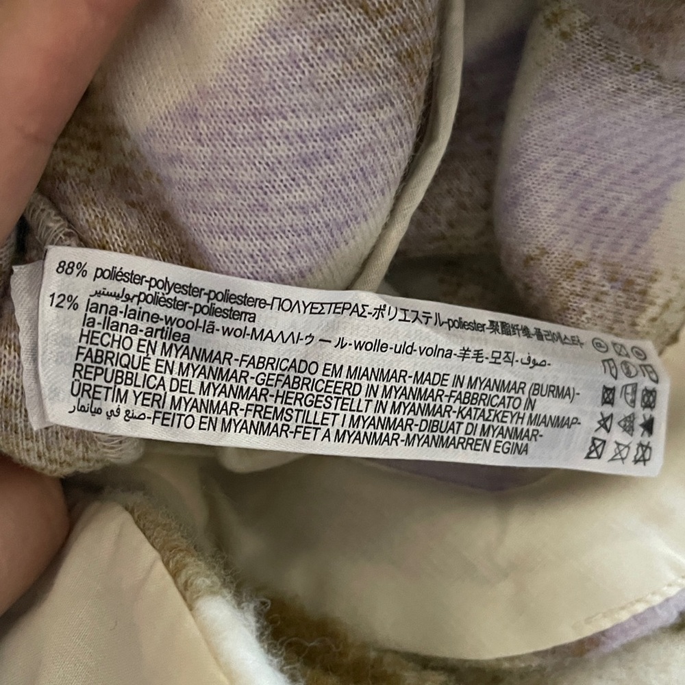 Zara Oversized Plaid Wool Jacket Shacket - Picture 8 of 15